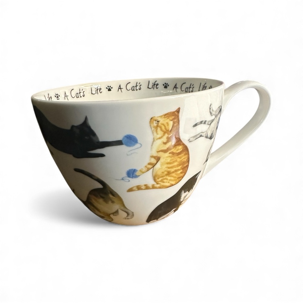 A Cat’s Life Mug – Portobello by Design Bone China